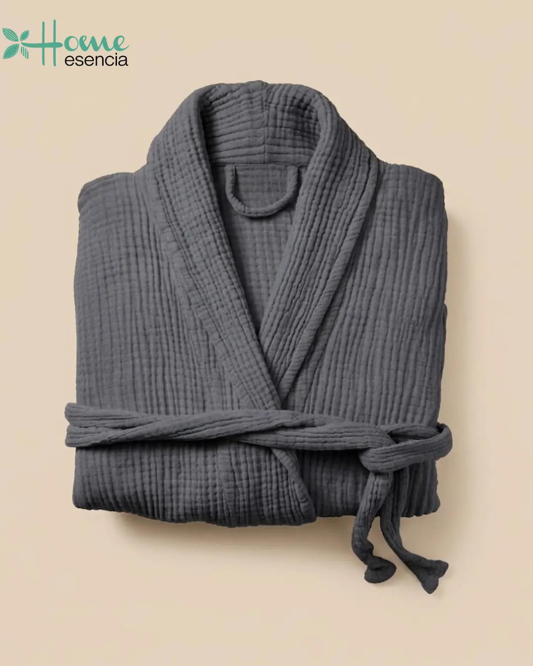 Charcoal Waffle Robe