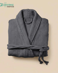 Charcoal Waffle Robe