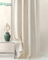 White Muslin Curtains - Single & Pair