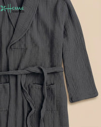 Charcoal Waffle Robe