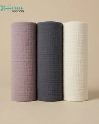 Lavender, Charcoal & White - Pack Of Three