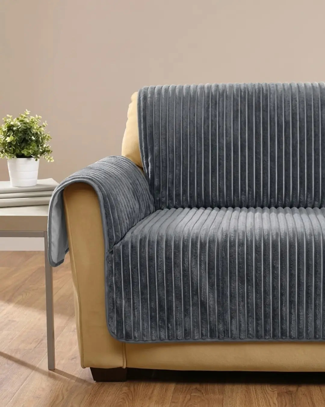 Slate Rib Sofa Cover
