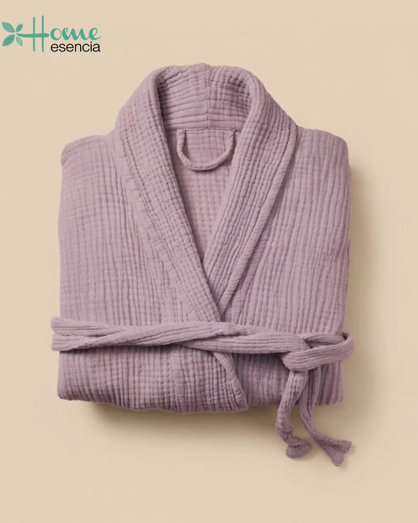 Lilac Waffle Robe