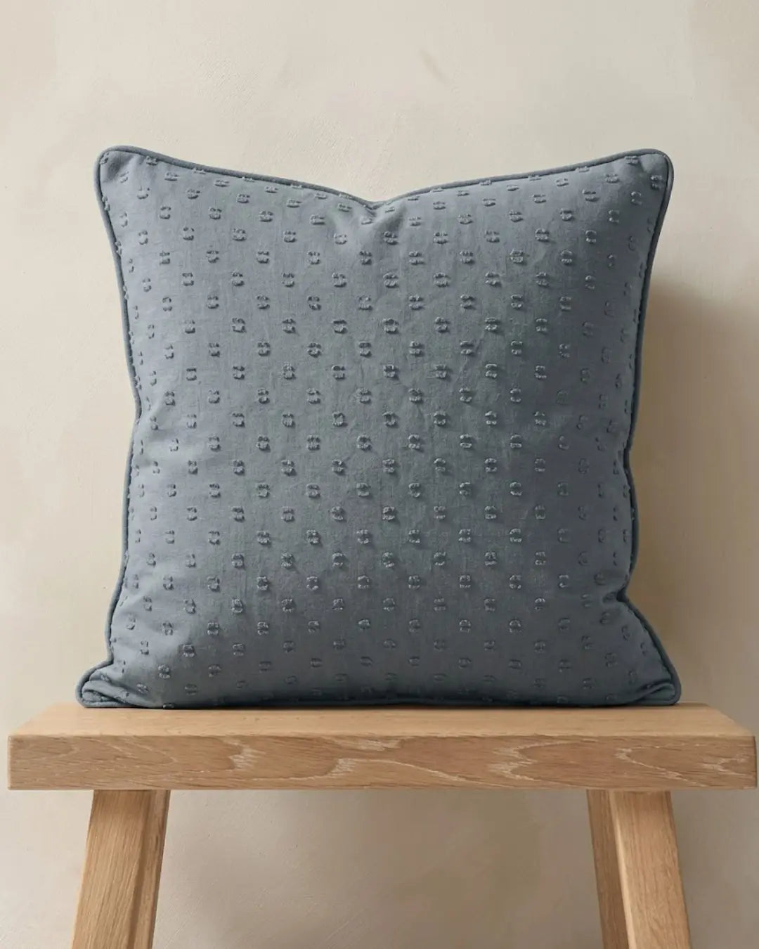 Grey Tufted Cushion Covers