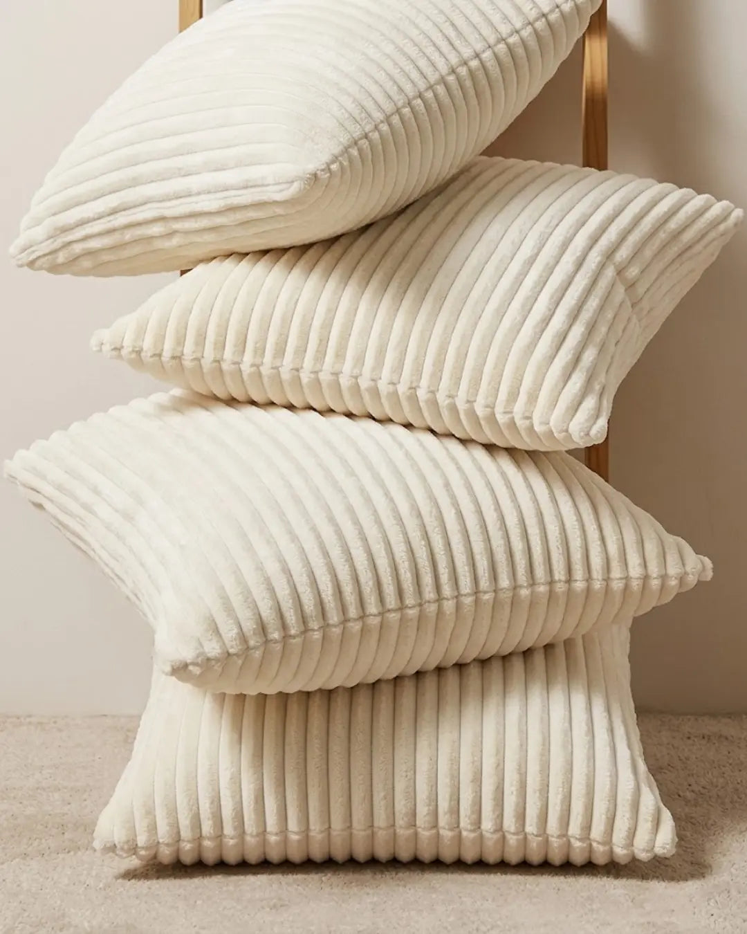 Creamy Cushion Covers