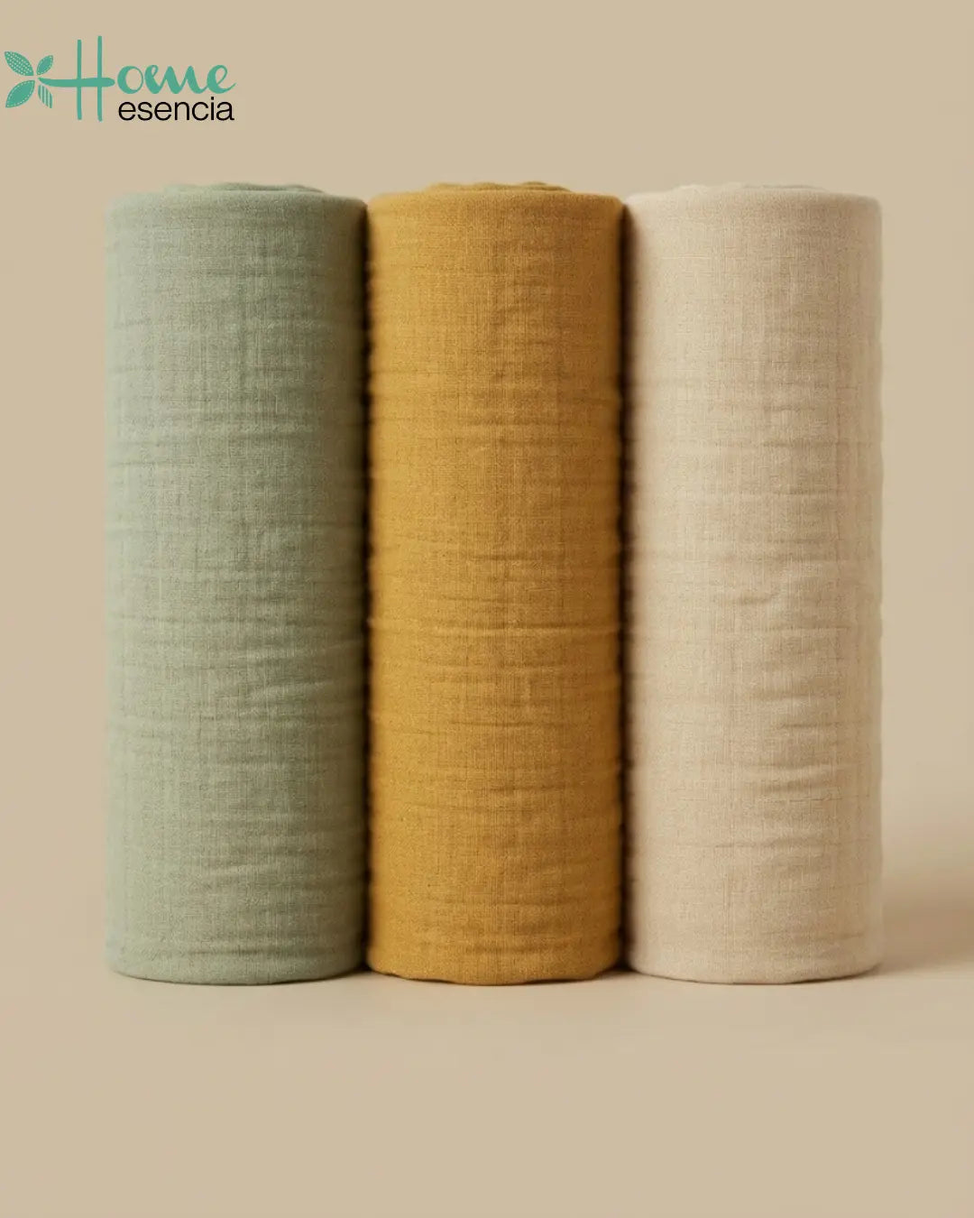 Sage, Mustard & Cream - Pack Of Three
