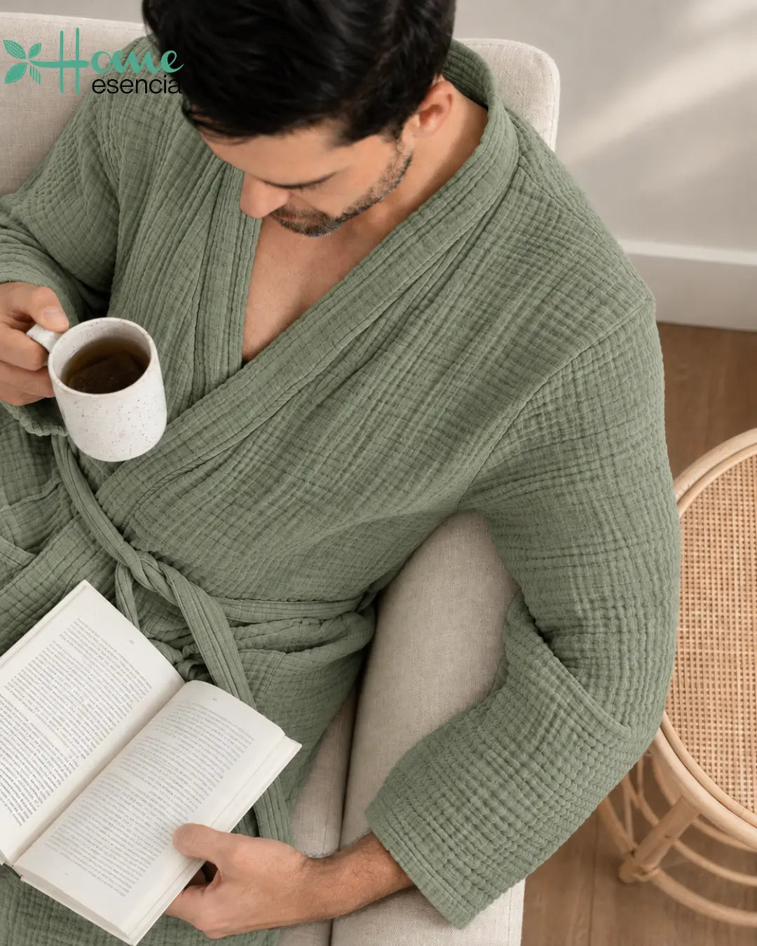 Olive Whisper Robe