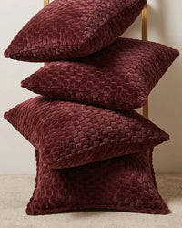 Burgundy Luxe Cushion Covers