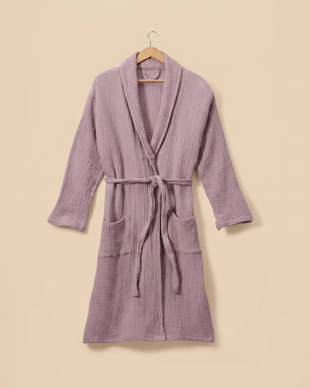 Lilac Waffle Robe