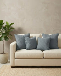 Grey Tufted Cushion Covers
