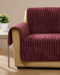 Wine Rib Sofa Cover