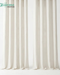 White Muslin Curtains - Single & Pair